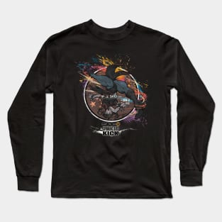 CHUN-LI: SPINNING BIRD KICK - BLACK Long Sleeve T-Shirt